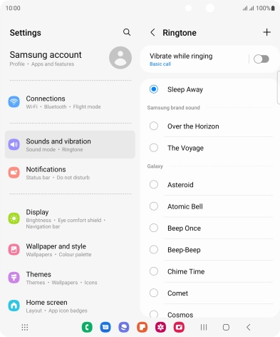 Press the Home key to return to the home screen. Press the Home key to return to the home screen.