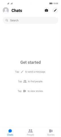 Press the new message icon.