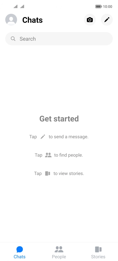 Press the new message icon.