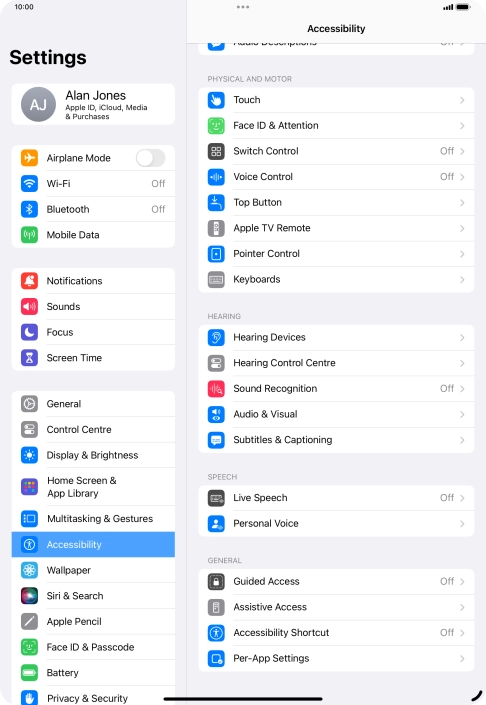 Press the required category below 