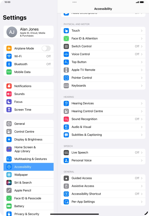 Press the required category below 