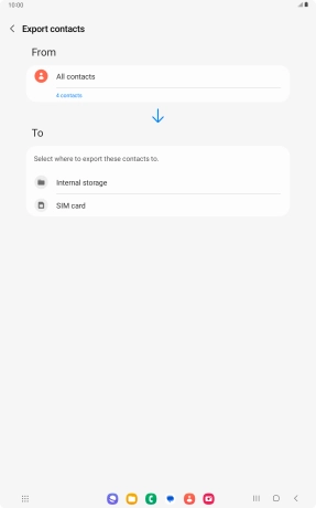 Press the name of the SIM.