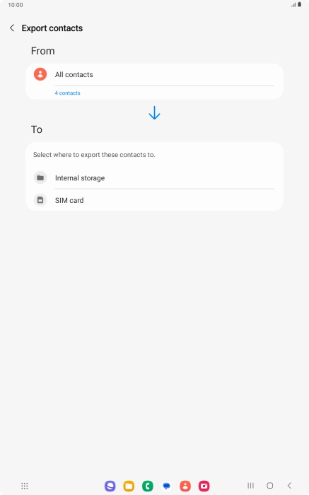 Press the name of the SIM.