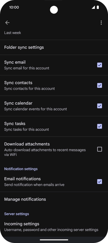 Press the field next to Press the field next to