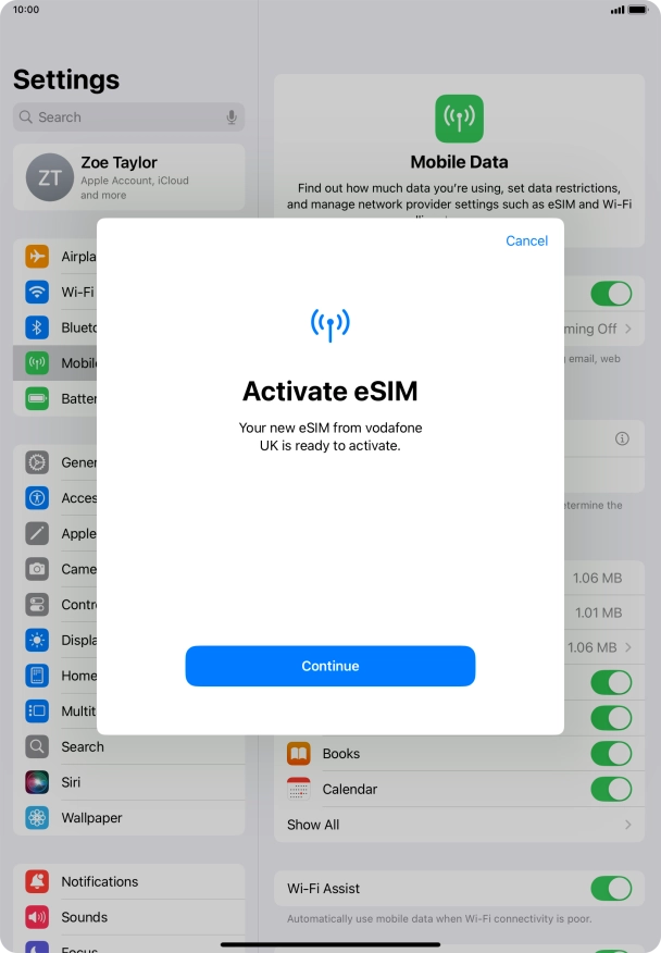 Press Continue. Press Continue.