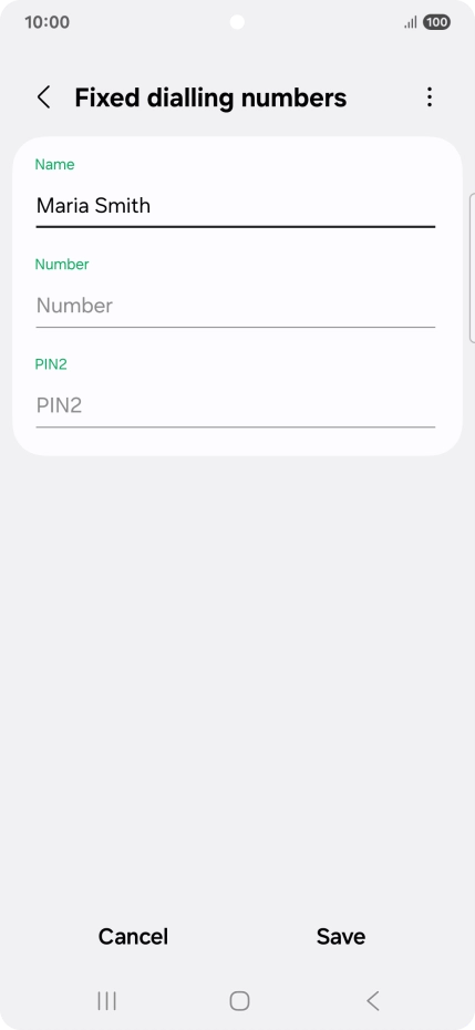 Press Number and key in the required phone number.