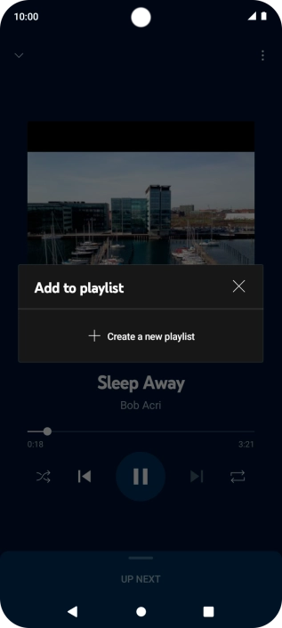 Press Create a new playlist. Press Create a new playlist.