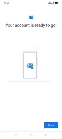 If this screen is displayed, your email account has been recognised and is being set up automatically. Follow the instructions on the screen to key in more information and finish setting up your phone. If this screen is displayed, your email account has been recognised and is being set up automatically. Follow the instructions on the screen to key in more information and finish setting up your phone.