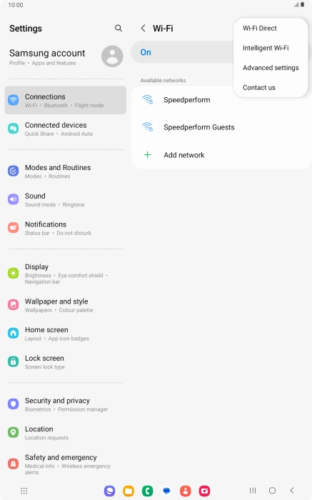 Press Intelligent Wi-Fi.