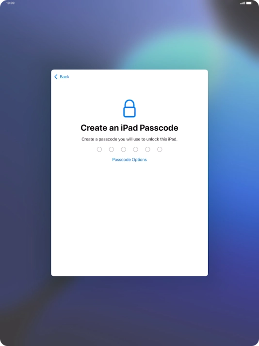 Press Passcode Options. Press Passcode Options.