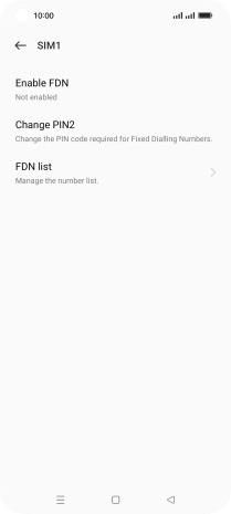 Press Enable FDN. Press Enable FDN.