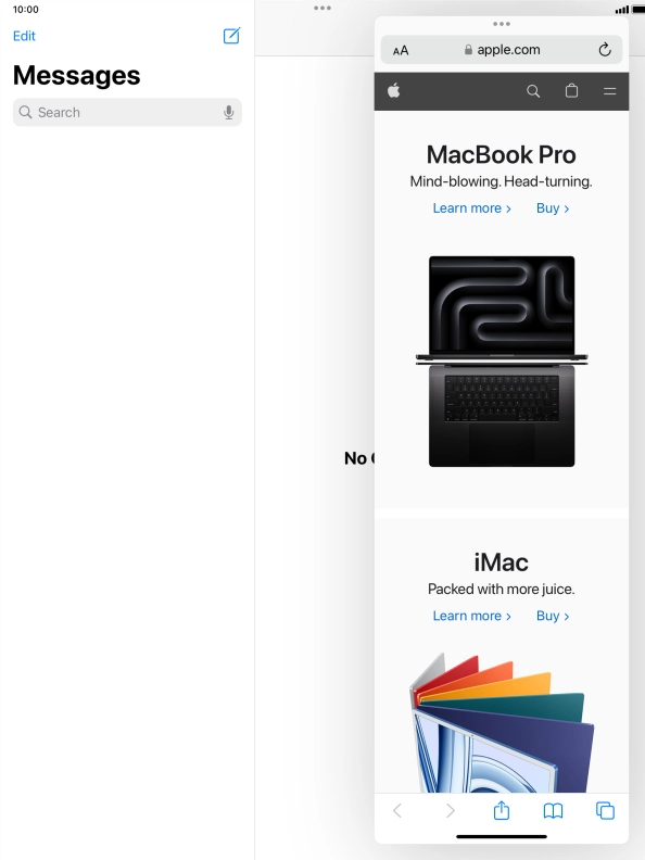 The application now displays on top of the other open application. The application now displays on top of the other open application.