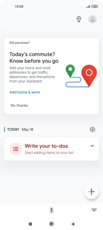 Press the profile icon.