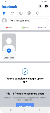 Press the text input field. Press the text input field.