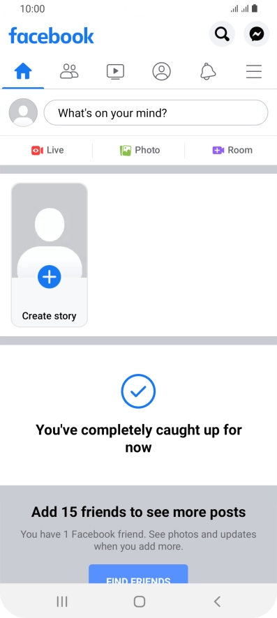 Press the text input field. Press the text input field.