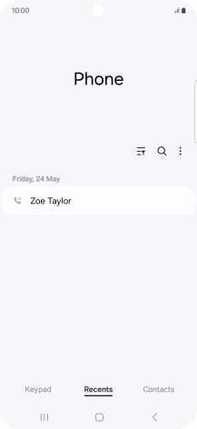Press the menu icon.