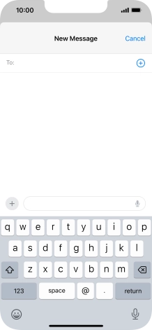 Press To: and key in the first letters of the recipient's name.