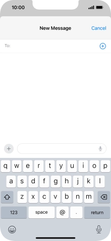 Press To: and key in the first letters of the recipient's name.