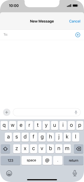 Press To: and key in the first letters of the recipient's name.