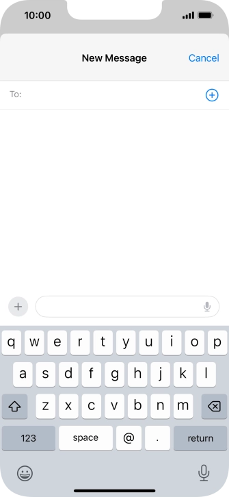 Press To: and key in the first letters of the recipient's name.