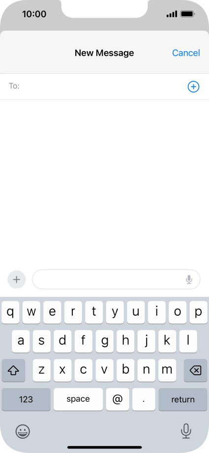 Press To: and key in the first letters of the recipient's name.