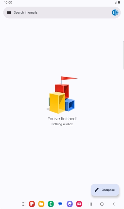 Press the Home key to return to the home screen.