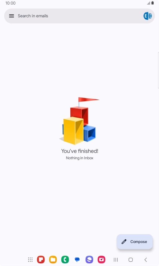 Press the Home key to return to the home screen.