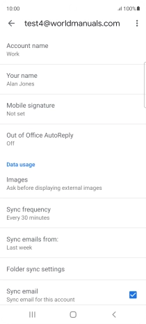 Press Account name and key in the required name.