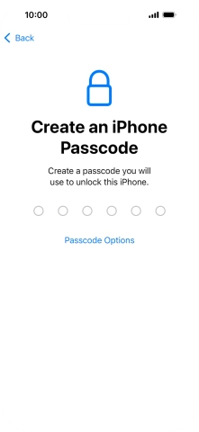 Press Passcode Options. Press Passcode Options.