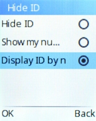 Select Show my number to turn on the function.