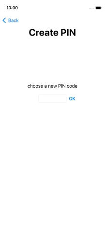 Key in a new four-digit PIN and press OK.