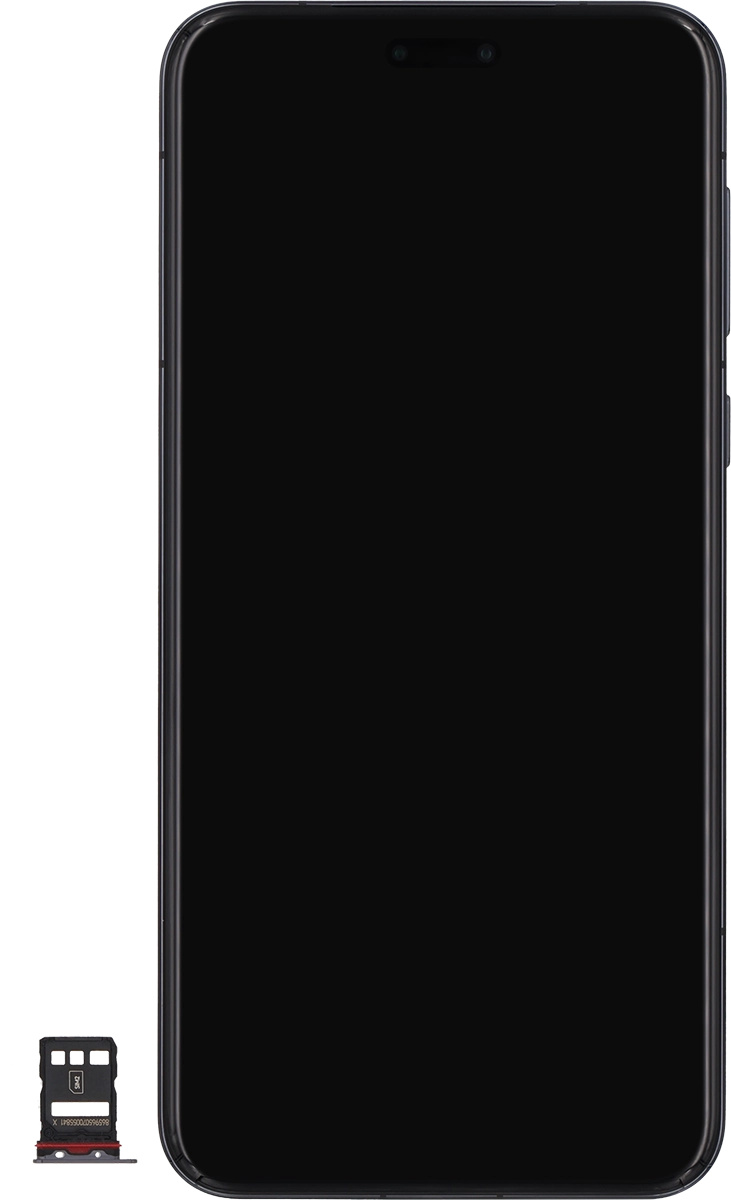 Turn your SIM as illustrated in the second SIM holder and place it in the SIM holder.