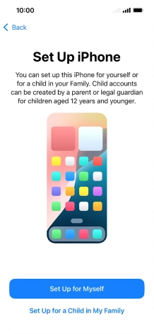 Press Set Up for Myself. Press Set Up for Myself.