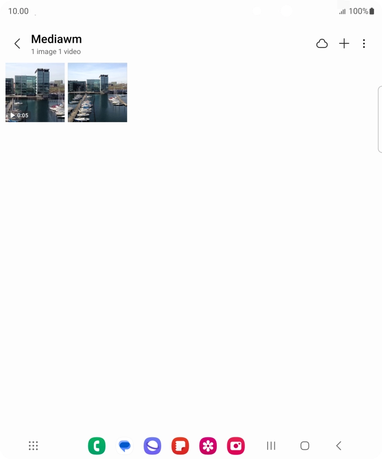 Press and hold any picture or video clip.