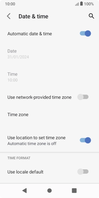 Press the indicator next to Press the indicator next to