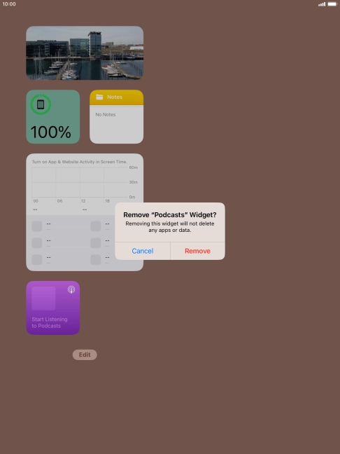 Press Remove. Press Remove.