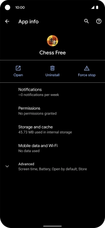 Press Storage and cache. Press Storage and cache.