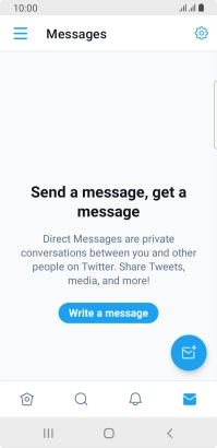 Press the new message icon.