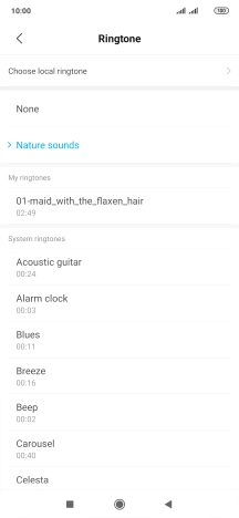 Press the required message tones to hear them.