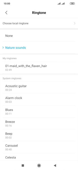 Press the required message tones to hear them.