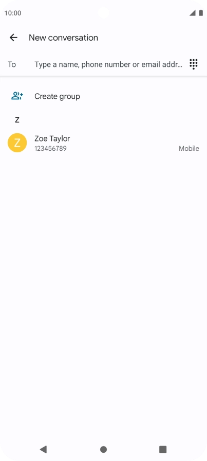 Press the field next to 