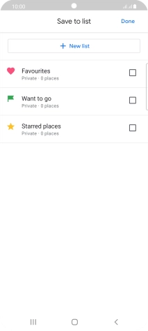 Press the required setting.