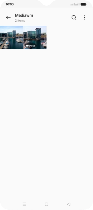 Press and hold the required picture or video clip.