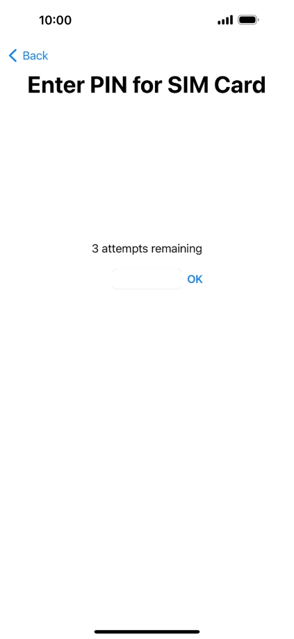 If your SIM is locked, key in your PIN and press OK.