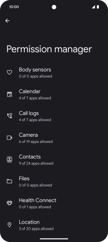Press the required phone function.