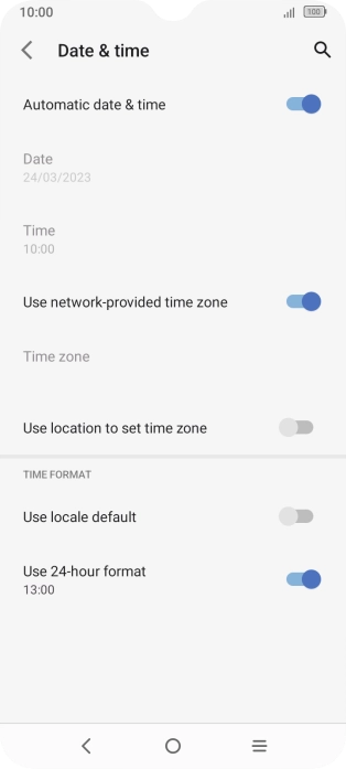 Press the Home key to return to the home screen.