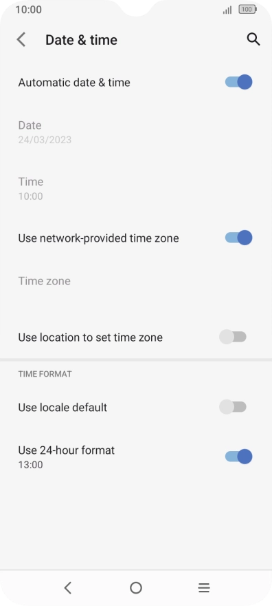 Press the Home key to return to the home screen.