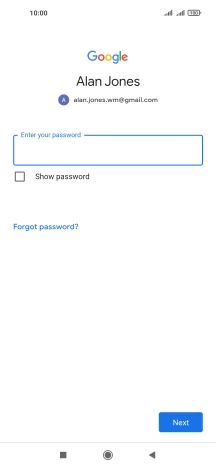 Press the field below 