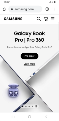 Press the address bar.