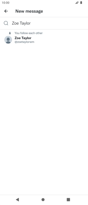 Key in the first letters of the recipient's name and press the required contact.